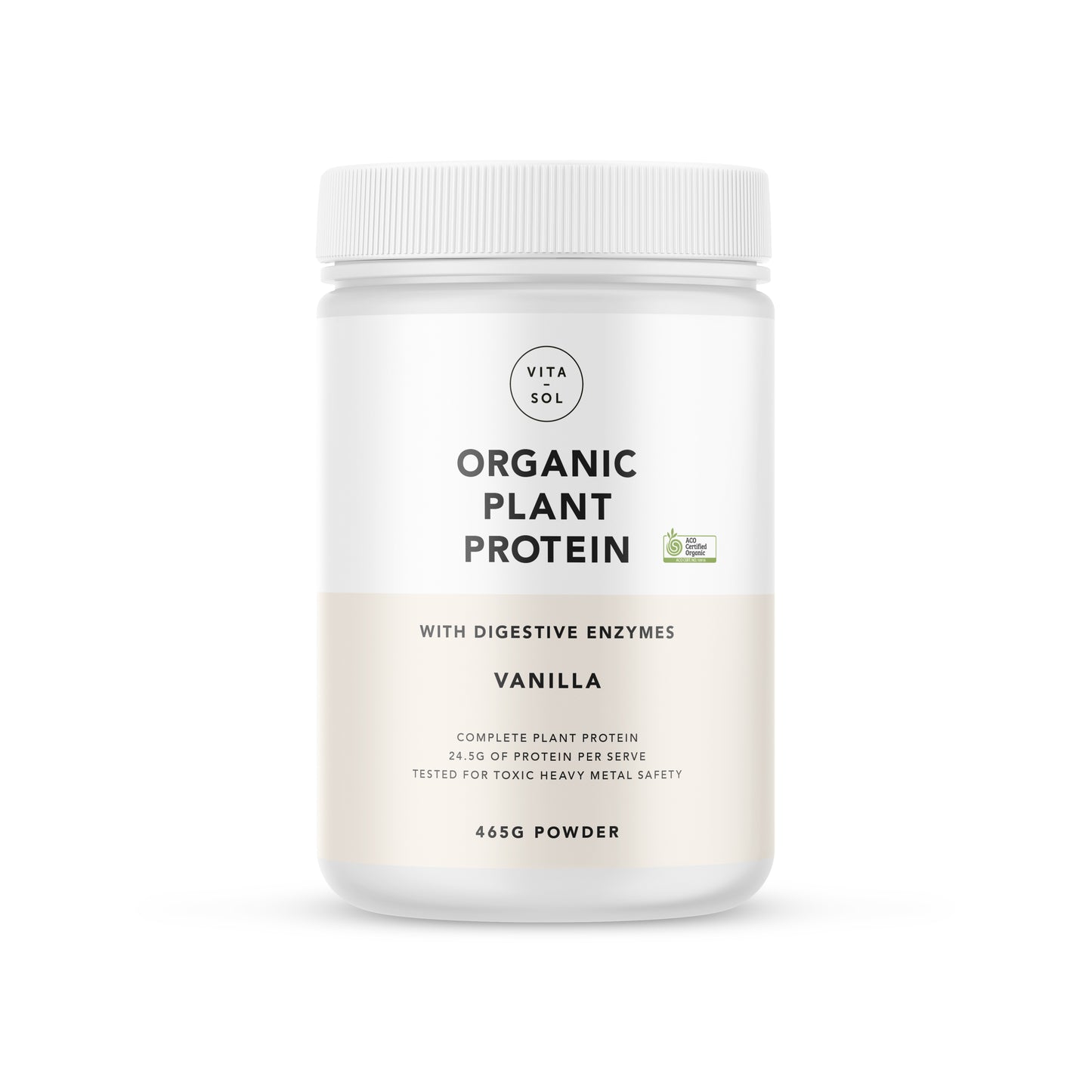 Vita-Sol Organic Plant Protein Vanilla - vitasolshop.co.uk 