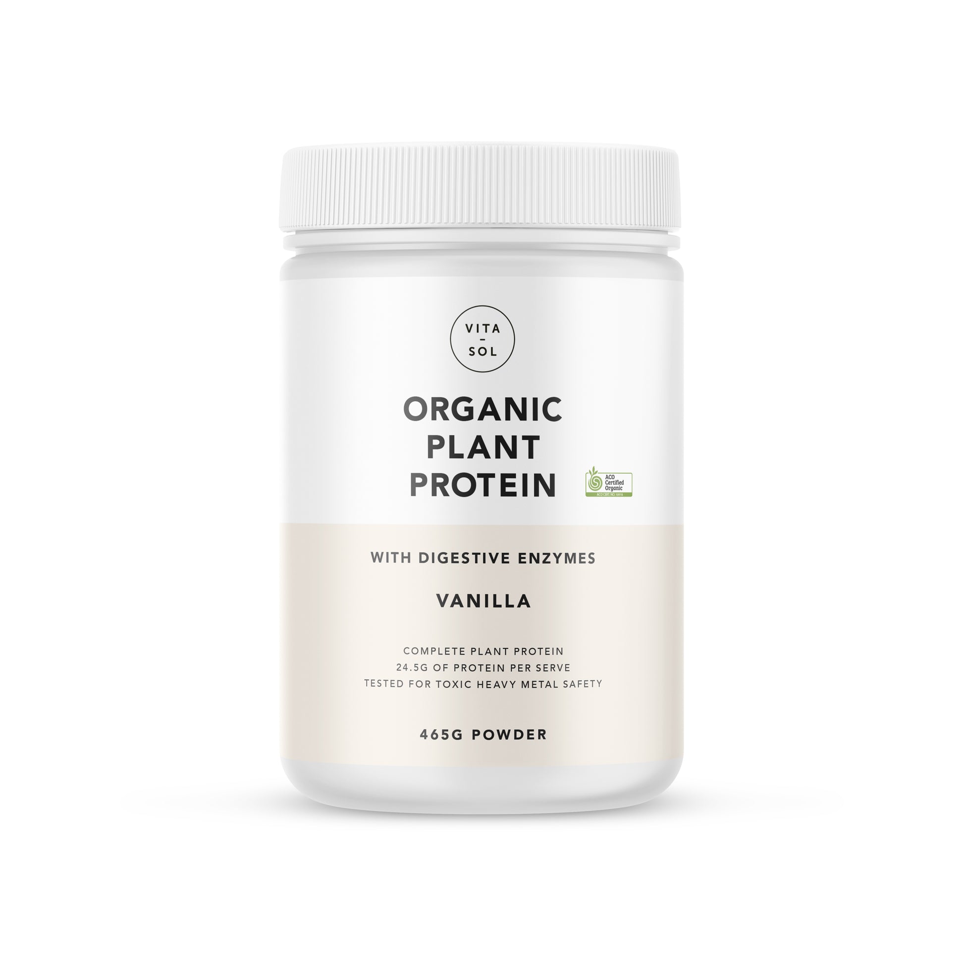 Vita-Sol Organic Plant Protein Vanilla - vitasolshop.co.uk 