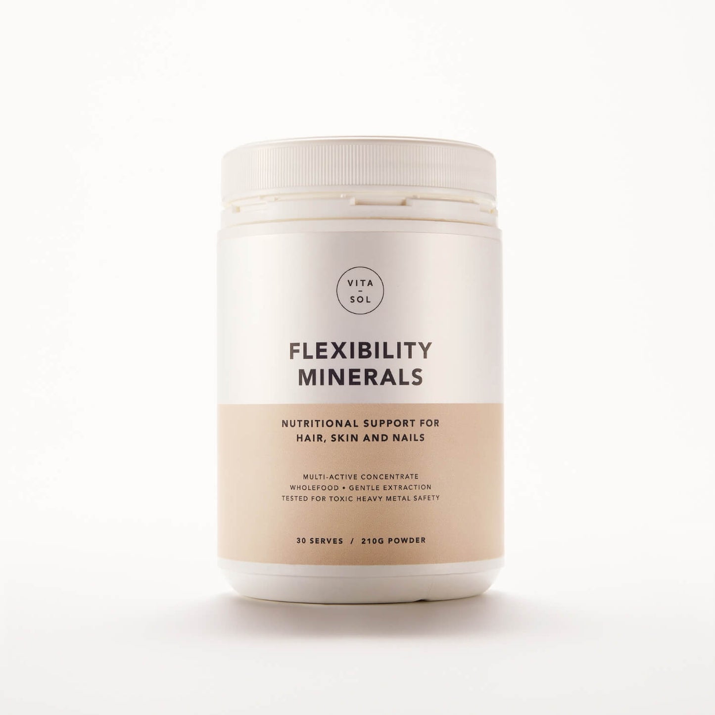 Vita Sol Flexibility Minerals powder packshot - joint and muscle support supplement UK